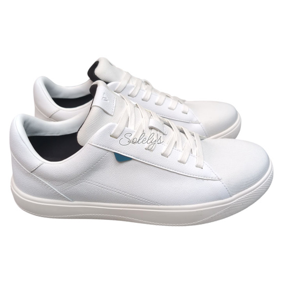 Vessi Soho Mens 9 Ivory White Low Top Waterproof Vegan Leather Casual Sneaker - Picture 1 of 11